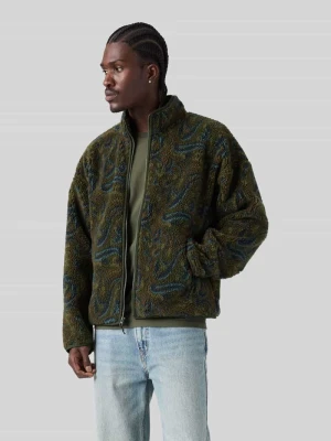 Kurtka z polaru o kroju boxy fit ze stójką model 'NOLAN' Levi's Khaki