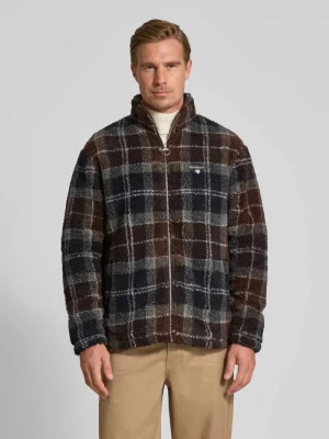 Kurtka z polaru o kroju regular fit ze stójką model ‘TARTAN’ Barbour