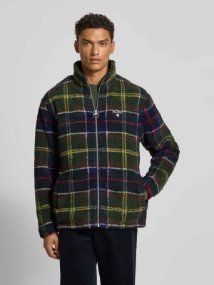 Kurtka z polaru o kroju regular fit ze stójką model ‘TARTAN’ Barbour