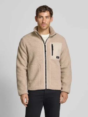 Kurtka z polaru o kroju regular fit ze stójką Tom Tailor Denim