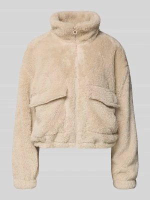 Kurtka z polaru o luźnym kroju ze stójką model ‘ANNA CONTACT’ Only