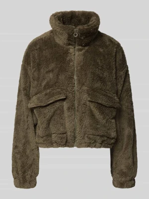 Kurtka z polaru o luźnym kroju ze stójką model ‘ANNA CONTACT’ Only