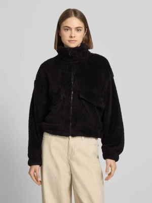 Kurtka z polaru o kroju loose fit ze stójką model „ANNA CONTACT” Only Czarny