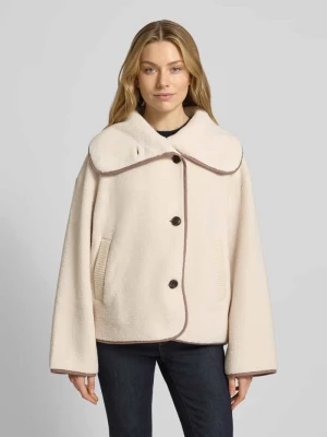 Kurtka z polaru o pudełkowym kroju z wpuszczanymi kieszeniami model ‘romane’ Varley