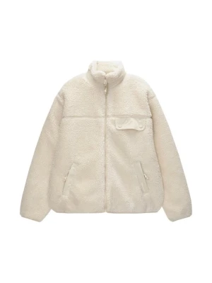 Kurtka z polaru PULL&BEAR beżowy