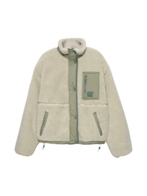 Kurtka z polaru PULL&BEAR piaskowy