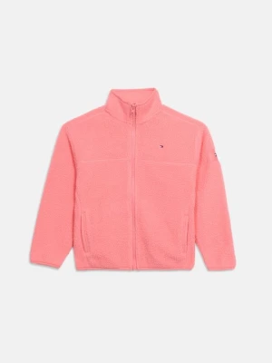 Kurtka z polaru Tommy Hilfiger różowy