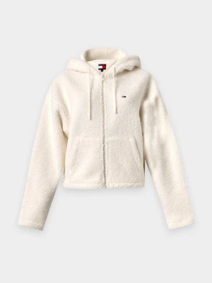 Kurtka z polaru Tommy Jeans biały
