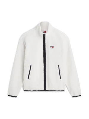 Kurtka z polaru Tommy Jeans mleczny