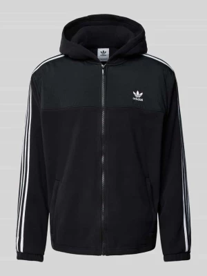 Kurtka z polaru z kapturem adidas Originals