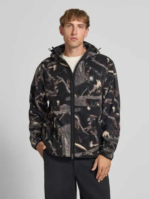 Kurtka z polaru z kapturem model 'Blevin' Carhartt WIP Czarny