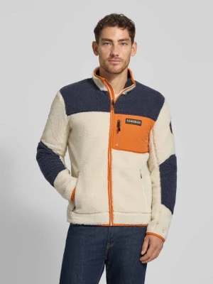 Kurtka z polaru z kieszeniami zapinanymi na zamek błyskawiczny model ‘YUPIK’ Napapijri