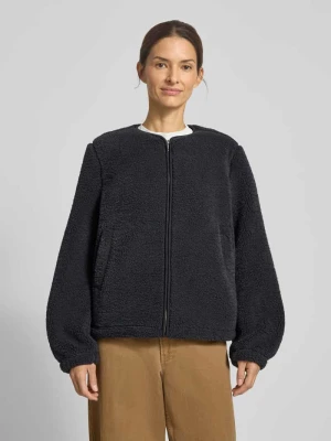 Kurtka z polaru z okrągłym dekoltem model ‘AUTUMN’ Samsøe Samsøe