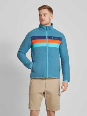 Kurtka z polaru z paskami w kontrastowym kolorze model ‘Teca’ Cotopaxi