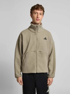 Kurtka z polaru z wyhaftowanym logo adidas Sportswear