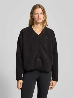 Kurtka z polaru z wyhaftowanym logo i okrągłym dekoltem adidas Sportswear