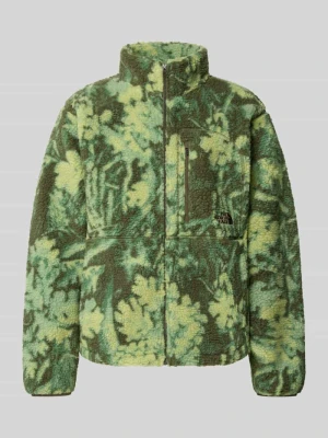 Kurtka z polaru z wyhaftowanym logo The North Face Oliwkowy