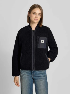 Kurtka z polaru z zamkiem błyskawicznym dwustronnym model 'Janet' Carhartt WIP Czarny