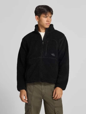 Kurtka z polaru ze stójką i brustaszą model 'EXTREME PILE' The North Face Metaliczny czarny