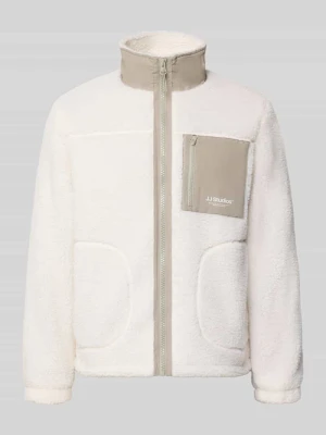 Kurtka z polaru ze stójką model 'SOHO' Jack&Jones Złamany biały