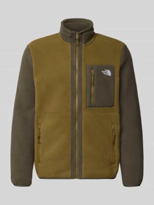 Kurtka z polaru ze stójką model 'YUMIORI' The North Face Ciemnobrązowy