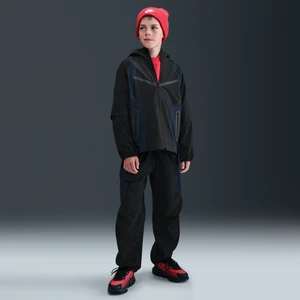 Kurtka z tkaniny dla dużych dzieci (chłopców) Nike Tech - Czerń