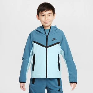 Kurtka z tkaniny dla dużych dzieci (chłopców) Nike Tech - Niebieski