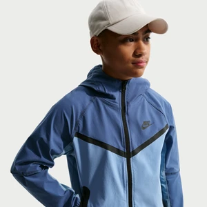 Kurtka z tkaniny dla dużych dzieci (chłopców) Nike Tech - Niebieski