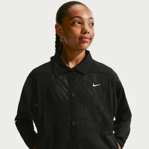 Kurtka z tkaniny dla dużych dzieci Nike - Czerń