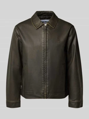 Kurtka z vintage PU (imitacja skóry), krój shacket REVIEW