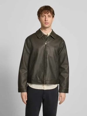 Kurtka z vintage PU (imitacja skóry), krój shacket REVIEW