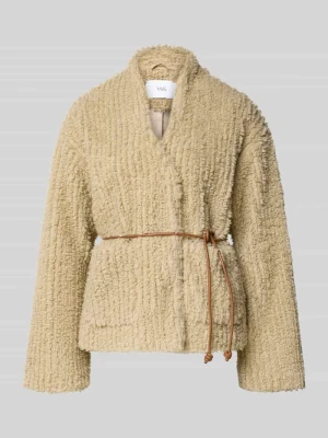 Kurtka z wiązanym paskiem model ‘KIRA’ YAS