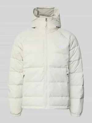 Kurtka z wyhaftowanym logo i kapturem The North Face Beżowy