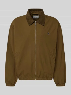 Kurtka z wyhaftowanym logo model 'Madison' Carhartt WIP Oliwkowy