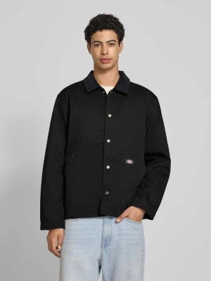 Kurtka z wykładanym kołnierzem i detalem z logo Dickies