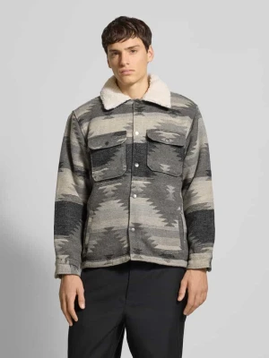 Kurtka z wykładanym kołnierzem i kieszeniami na piersi model ‘CARTER’ Redefined Rebel