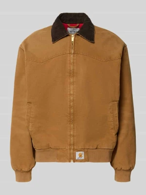 Kurtka z zamkiem błyskawicznym i detalem z logo Carhartt Work In Progress