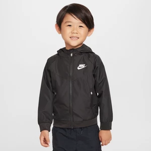 Kurtka z zamkiem na całej długości dla maluchów Nike Sportswear Windrunner - Czerń