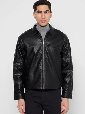 Kurtka ze skóry ekologicznej Abercrombie & Fitch