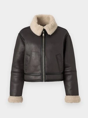 Kurtka ze skóry ekologicznej Abercrombie & Fitch