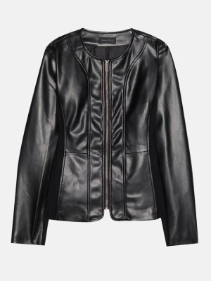 Kurtka ze skóry ekologicznej Anna Field By Zalando czarny