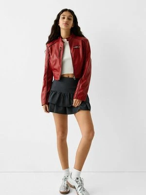 Kurtka ze skóry ekologicznej Bershka