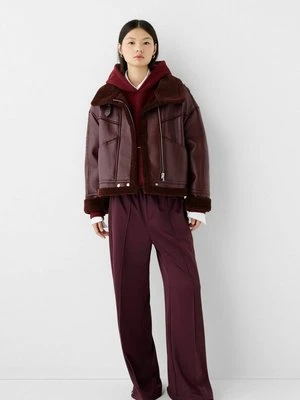 Kurtka ze skóry ekologicznej Bershka