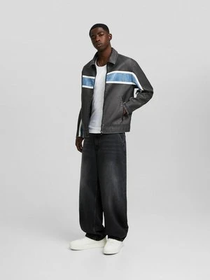 Kurtka ze skóry ekologicznej Bershka