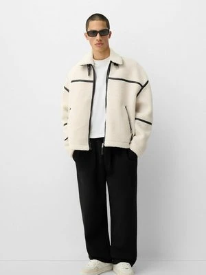 Kurtka ze skóry ekologicznej Bershka