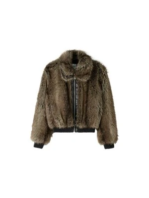 Kurtka ze skóry ekologicznej Bershka