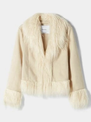 Kurtka ze skóry ekologicznej Bershka