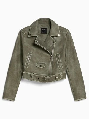 Kurtka ze skóry ekologicznej Bershka