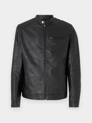 Kurtka ze skóry ekologicznej Jack&Jones czarny