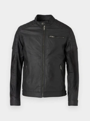 Kurtka ze skóry ekologicznej Jack&Jones czarny